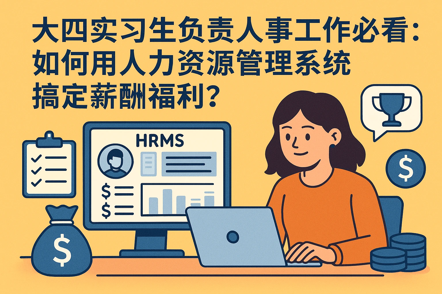 大四实习生负责人事工作必看：如何用人力资源管理系统搞定薪酬福利？
