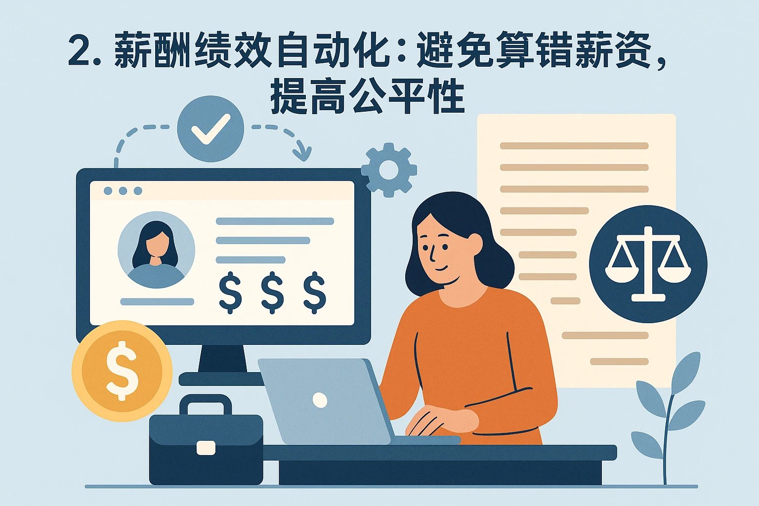 2. 薪酬绩效自动化:避免算错薪资,提高公平性