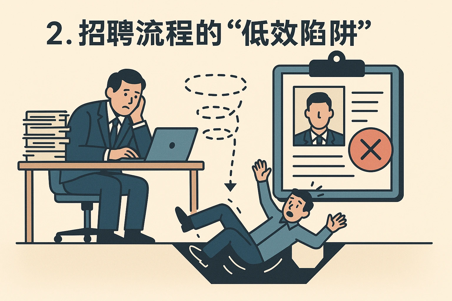 2. 招聘流程的“低效陷阱”