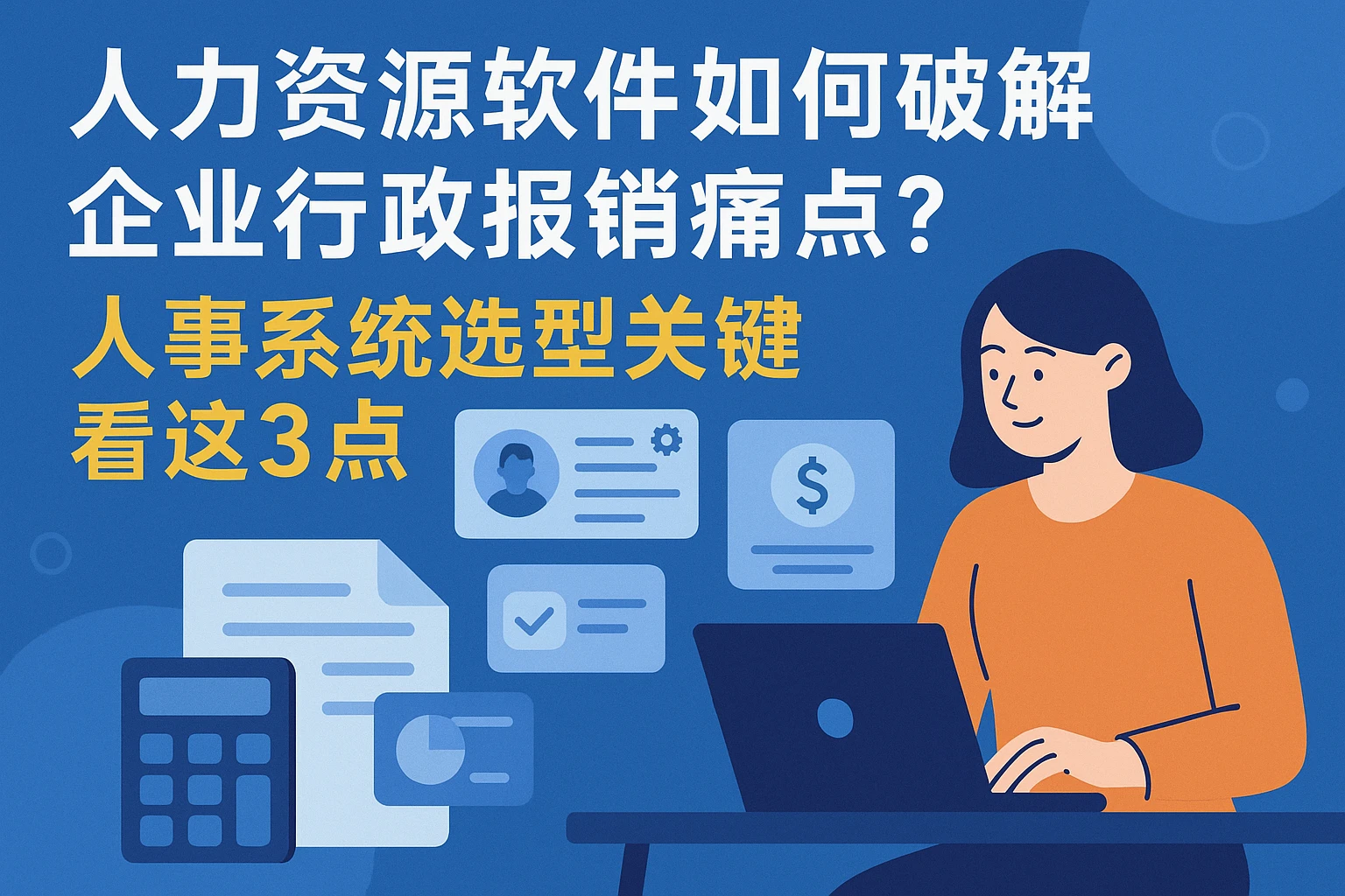 人力资源软件如何破解企业行政报销痛点？人事系统选型关键看这3点
