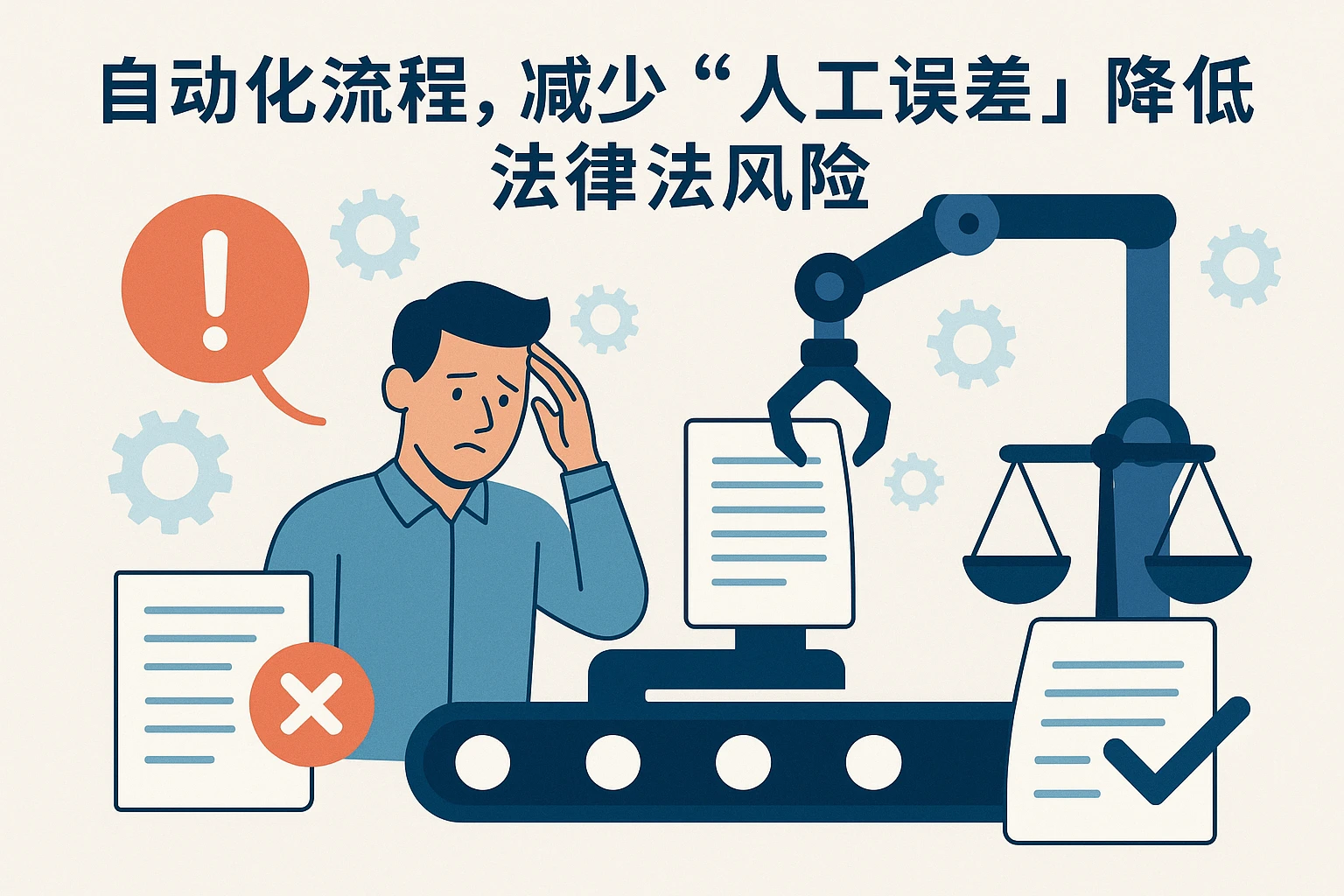 2. 自动化流程，减少“人工误差”，降低法律风险