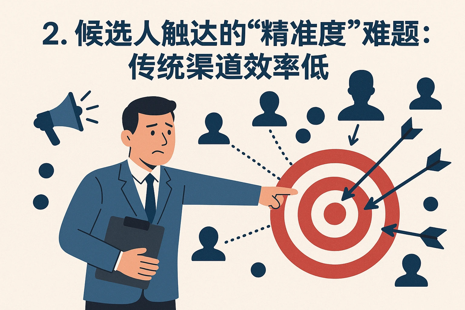 2. 候选人触达的“精准度”难题：传统渠道效率低
