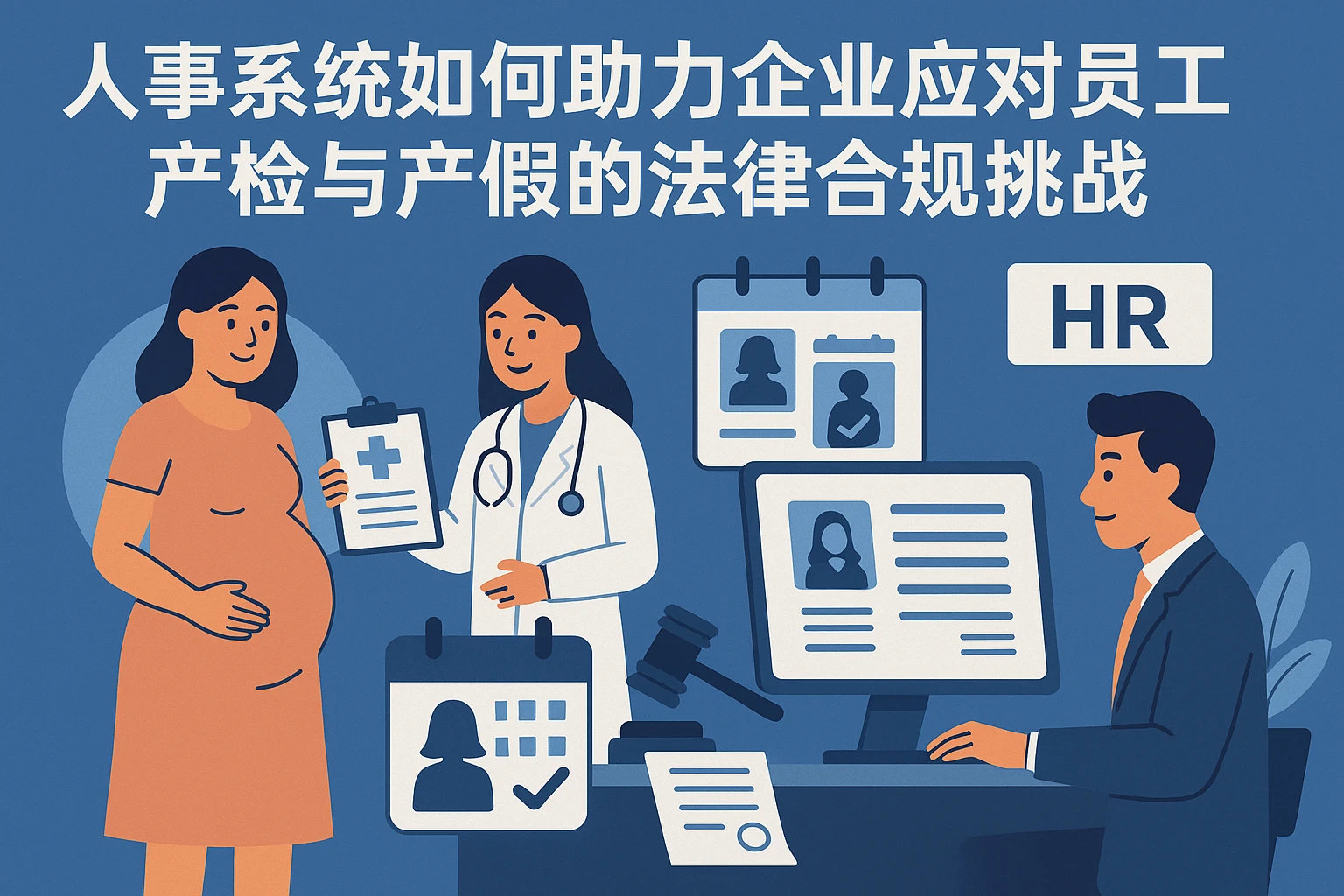 人事系统如何助力企业应对员工产检与产假的法律合规挑战