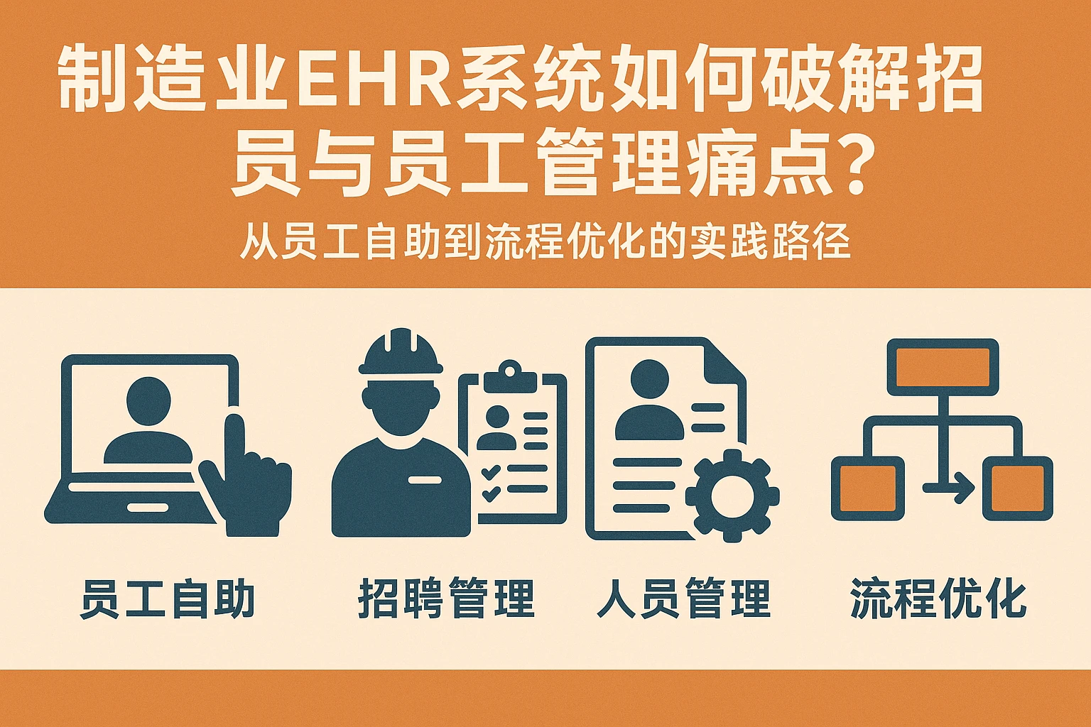 制造业EHR系统如何破解招聘与员工管理痛点？从员工自助到流程优化的实践路径