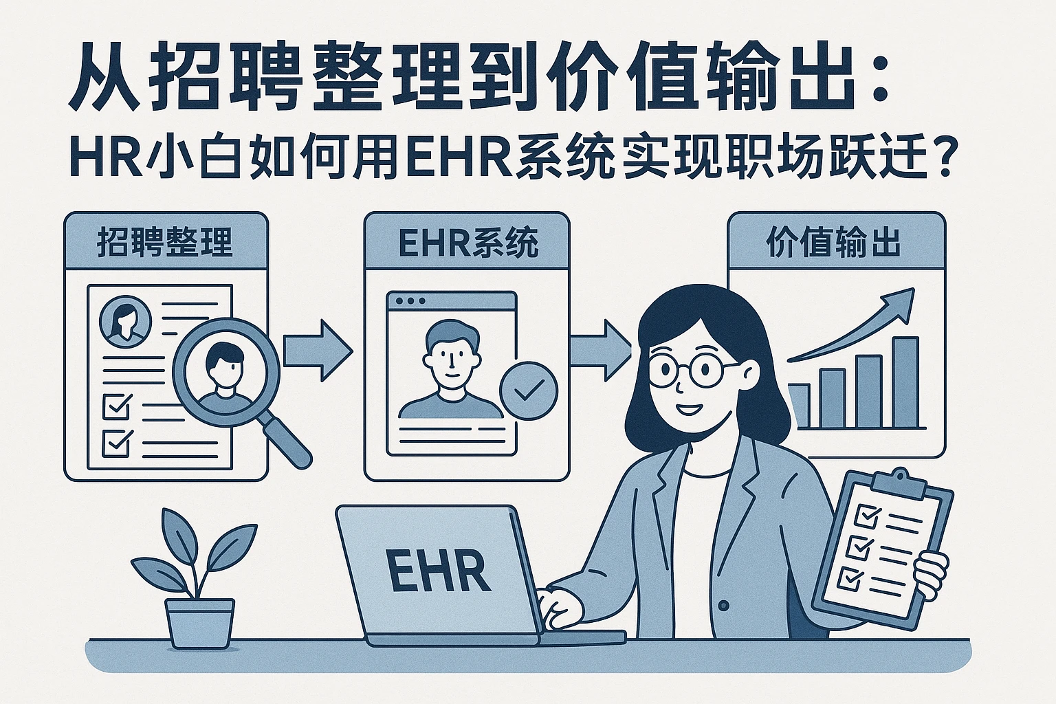 从招聘整理到价值输出：HR小白如何用EHR系统实现职场跃迁？