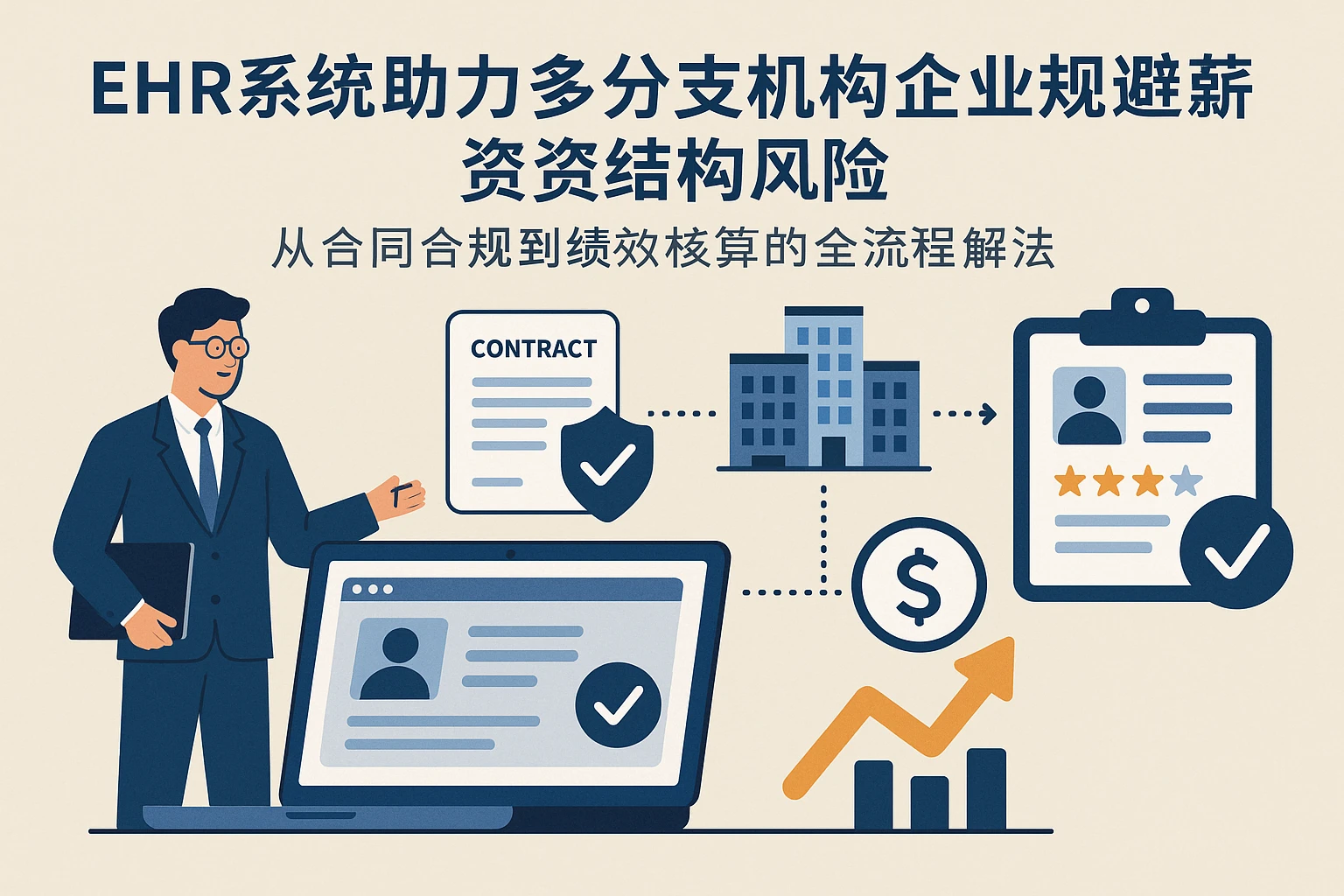 EHR系统助力多分支机构企业规避薪资结构风险：从合同合规到绩效核算的全流程解法