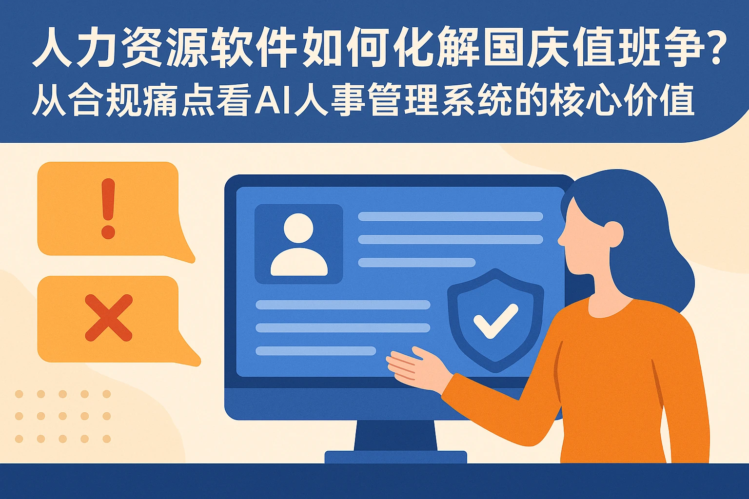 人力资源软件如何化解国庆值班争议？从合规痛点看AI人事管理系统的核心价值