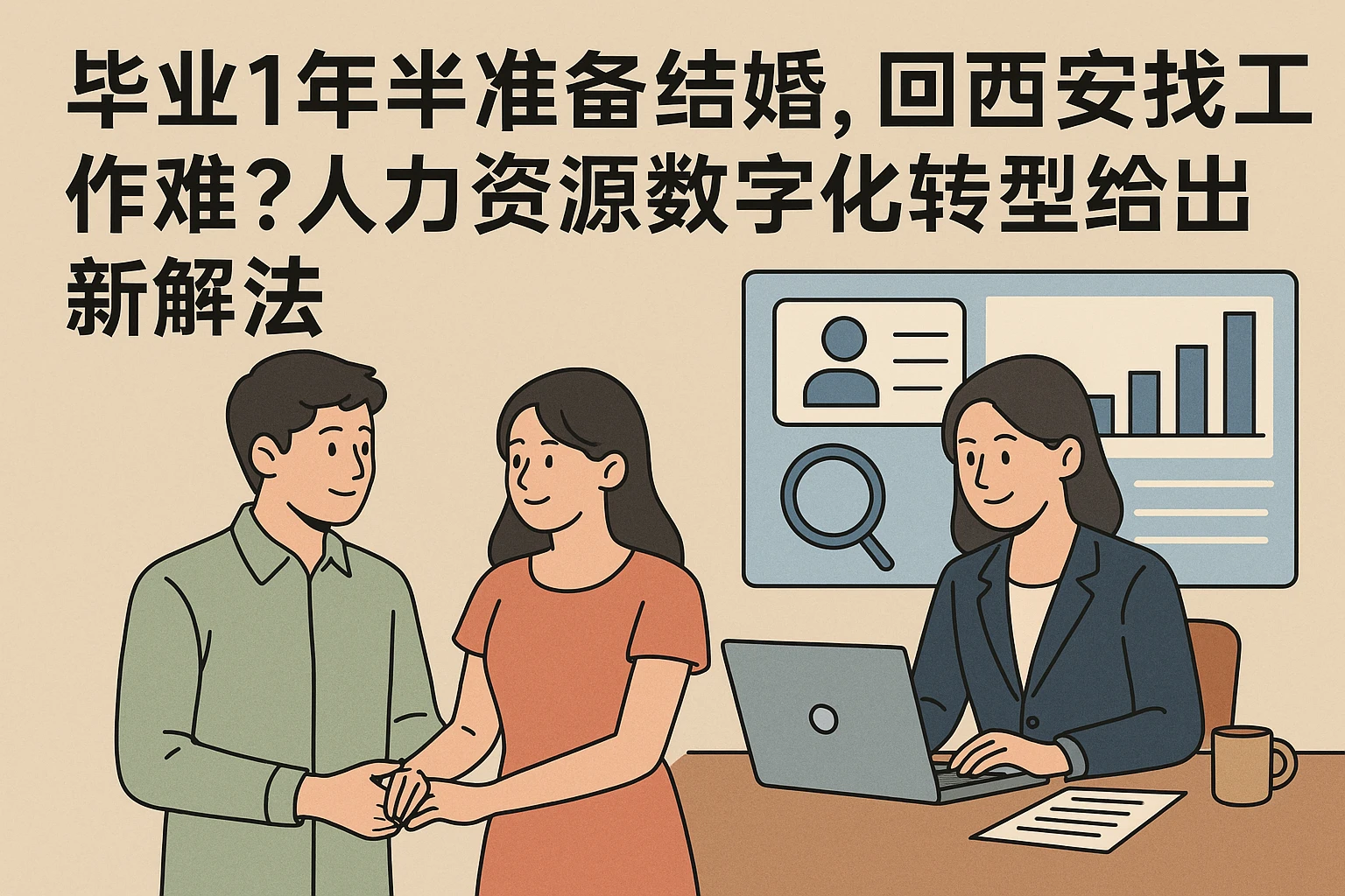毕业1年半准备结婚，回西安找工作难？人力资源数字化转型给出新解法