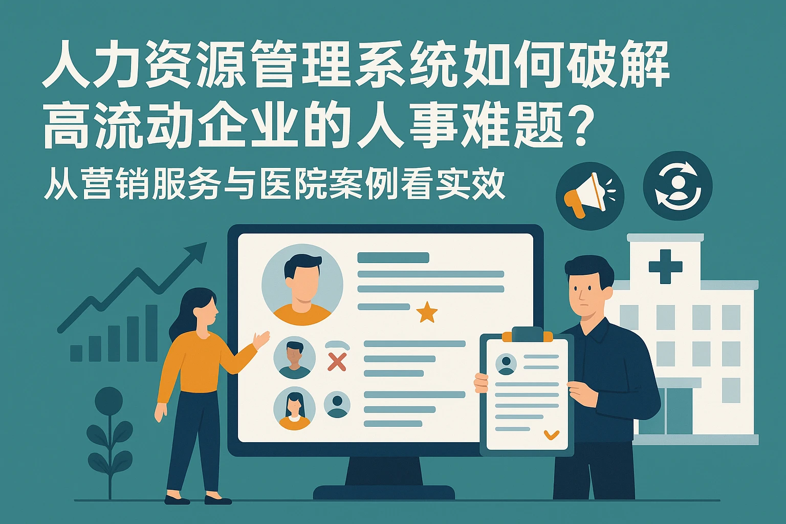 人力资源管理系统如何破解高流动企业的人事难题？从营销服务与医院案例看实效