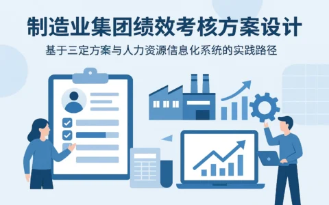 制造业集团绩效考核方案设计：基于三定方案与人力资源信息化系统的实践路径