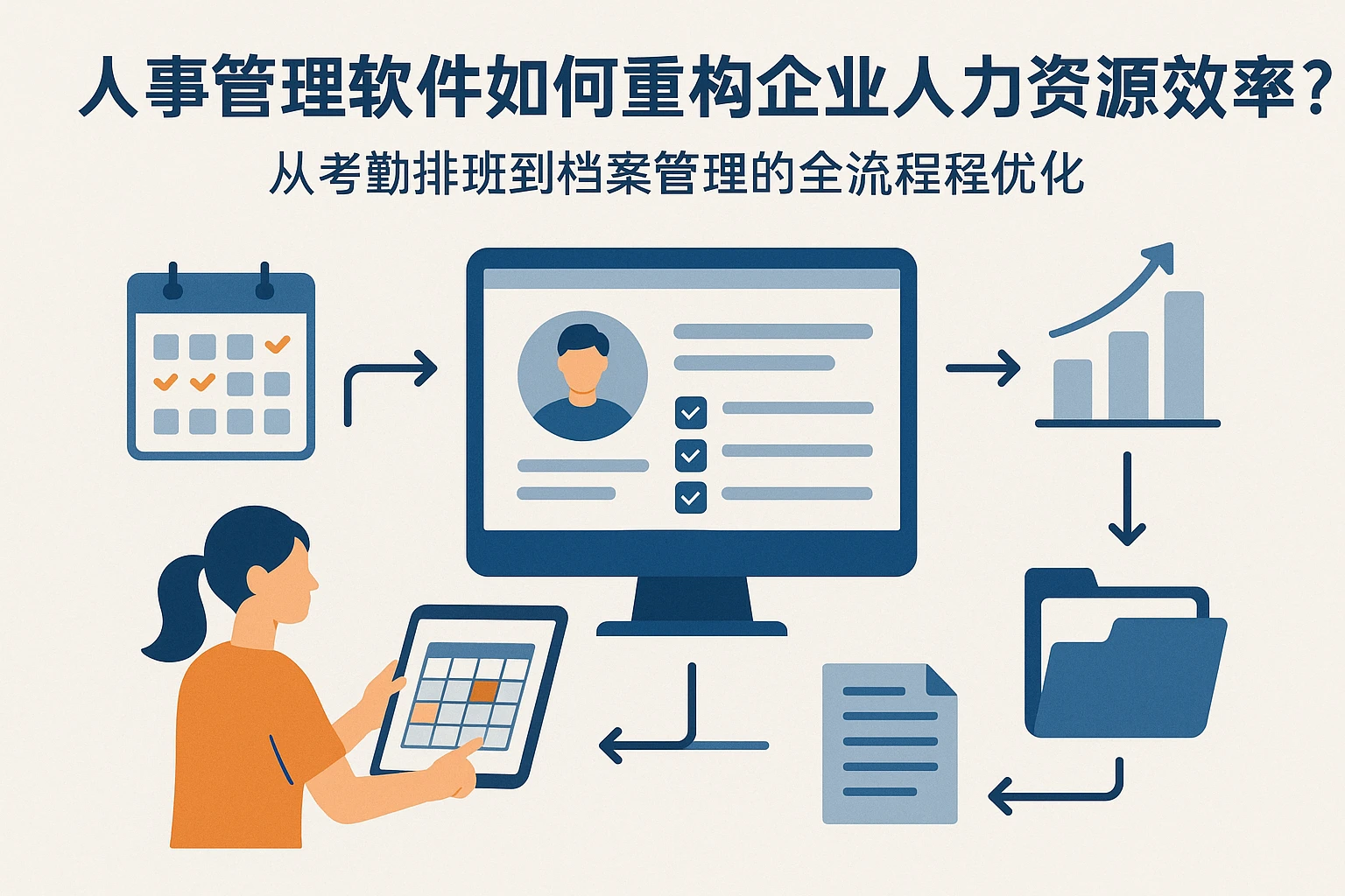 人事管理软件如何重构企业人力资源效率？——从考勤排班到档案管理的全流程优化