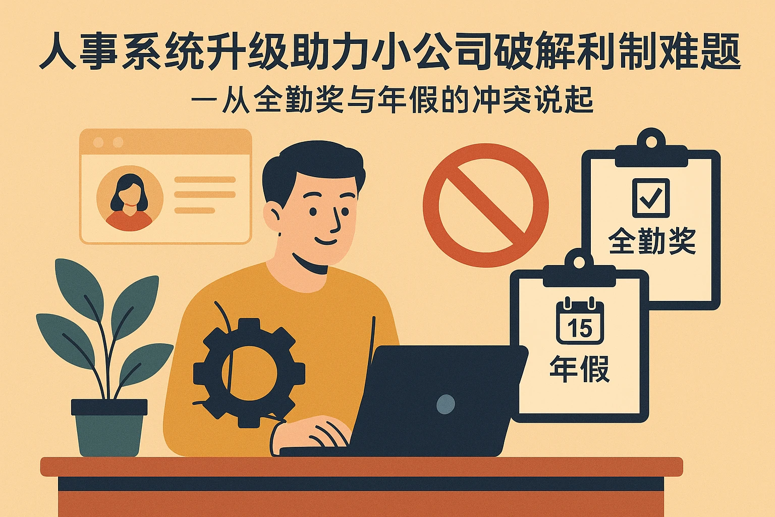 人事系统升级助力小公司破解福利管理难题——从全勤奖与年假的冲突说起
