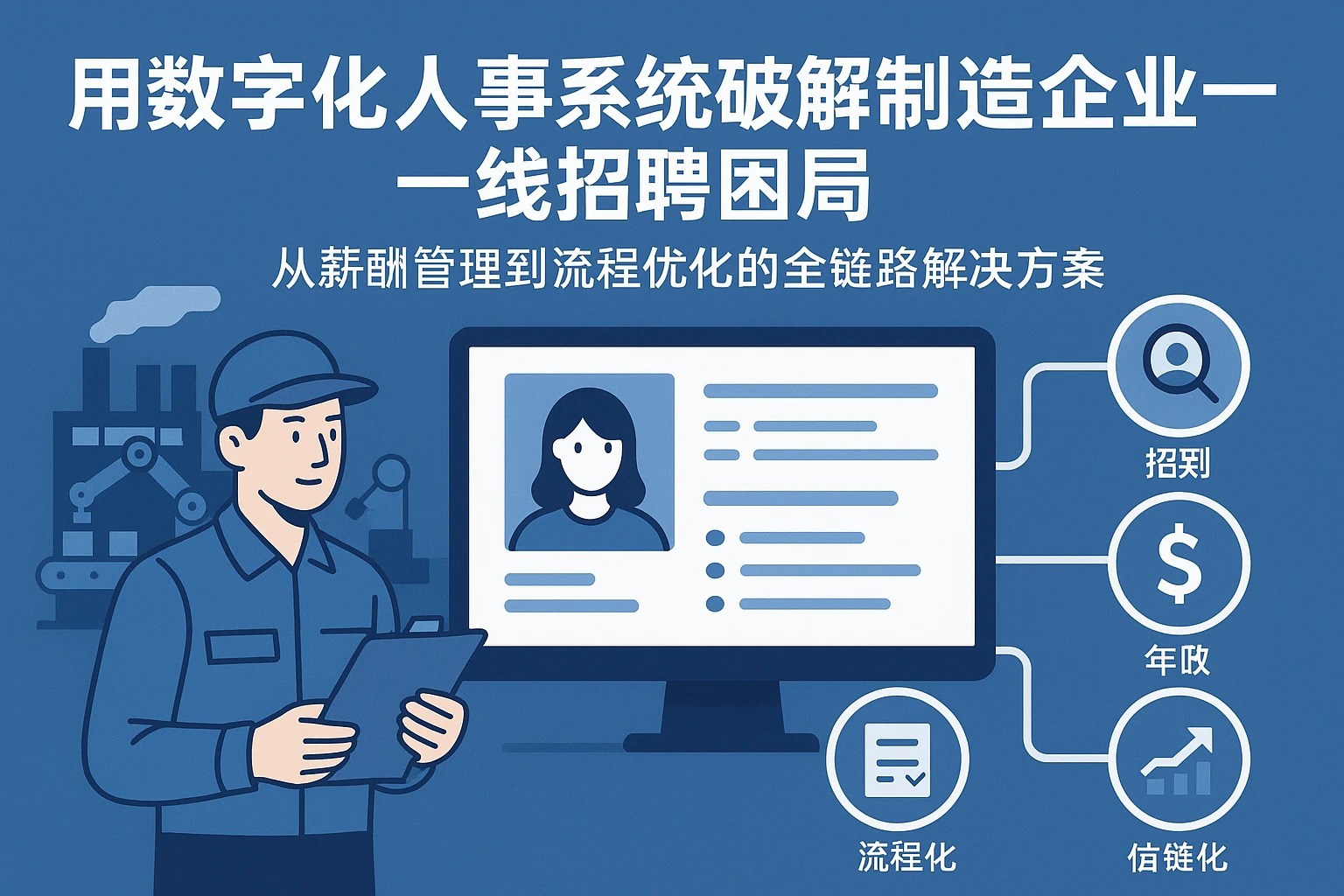 用数字化人事系统破解制造企业一线招聘困局——从薪酬管理到流程优化的全链路解决方案