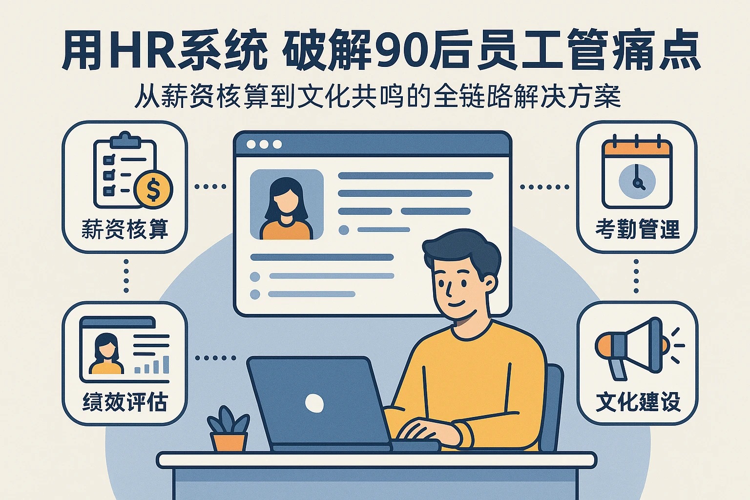 用HR系统破解90后员工管理痛点：从薪资核算到文化共鸣的全链路解决方案