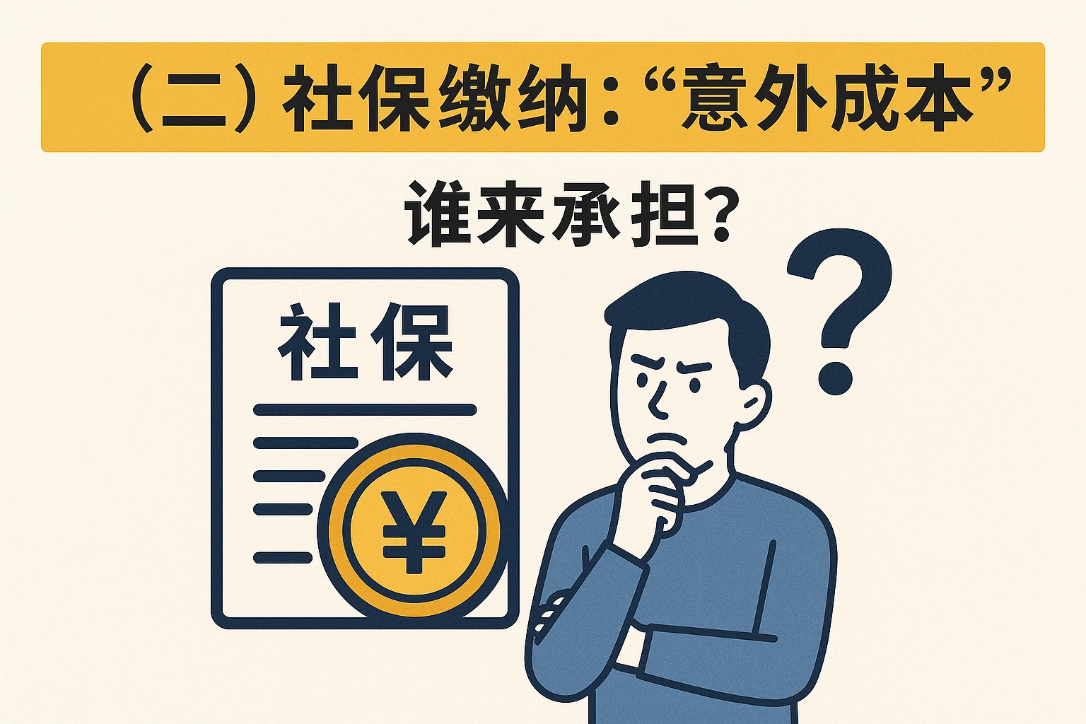 （二）社保缴纳：“意外成本”谁来承担？