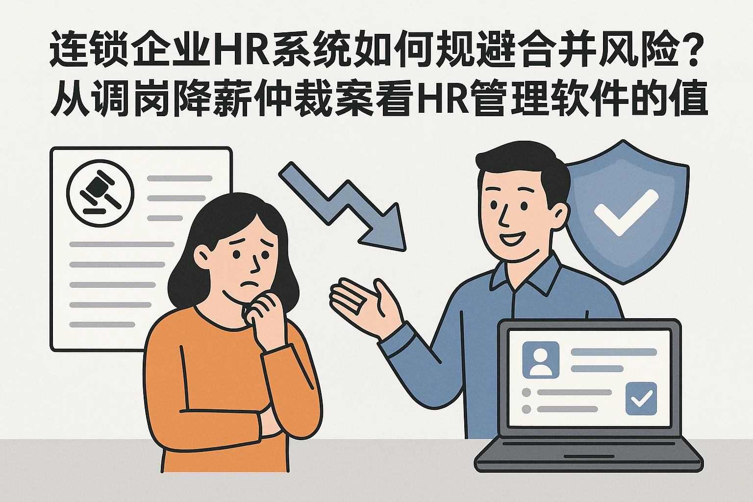 连锁企业HR系统如何规避合并风险？从调岗降薪仲裁案看HR管理软件的价值