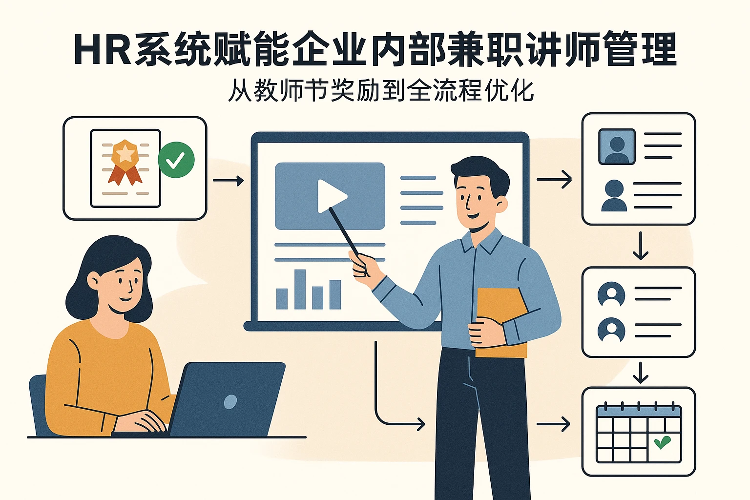 HR系统赋能企业内部兼职讲师管理：从教师节奖励到全流程优化