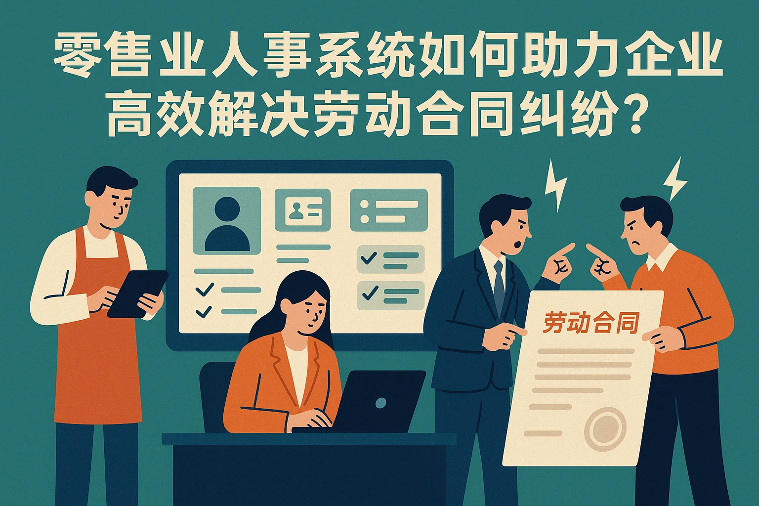 零售业人事系统如何助力企业高效解决劳动合同纠纷？