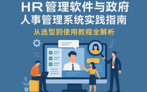 HR管理软件与政府人事管理系统实践指南：从选型到使用教程全解析