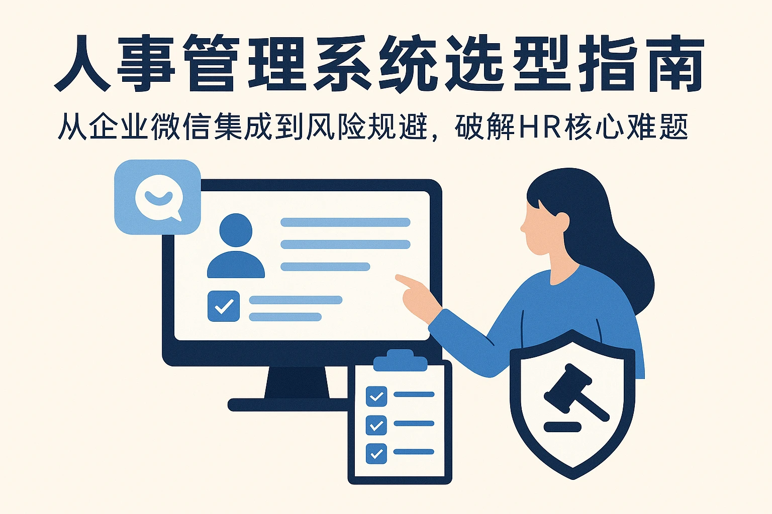 人事管理系统选型指南：从企业微信集成到风险规避，破解HR核心难题