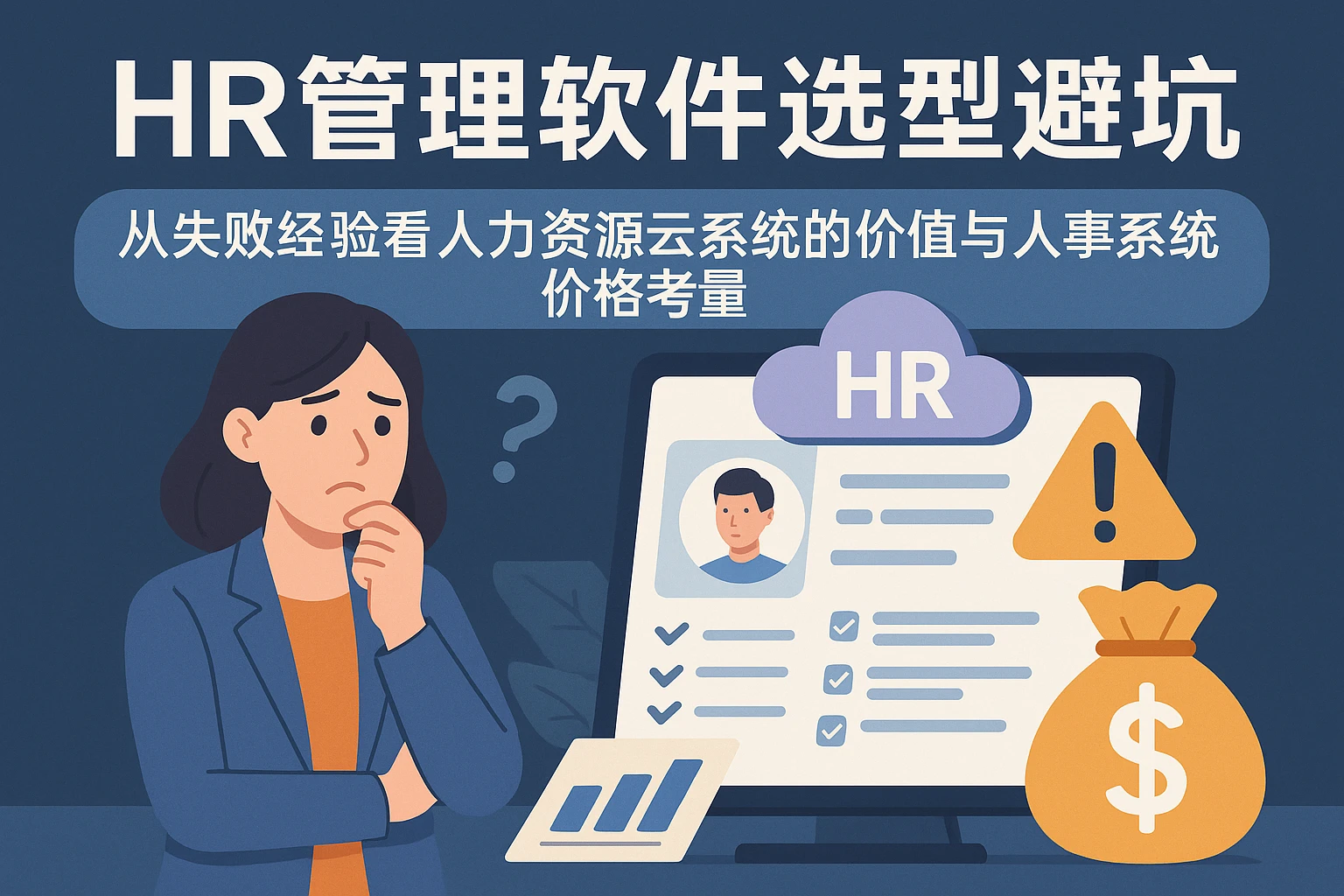 HR管理软件选型避坑：从失败经验看人力资源云系统的价值与人事系统价格考量