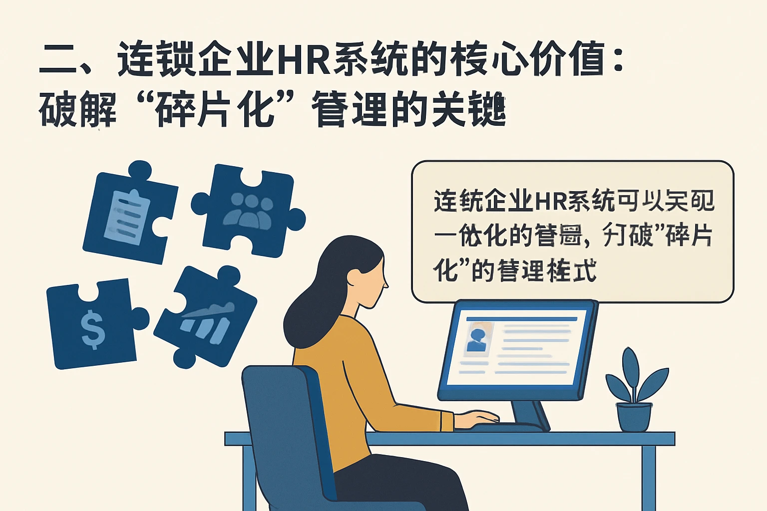 二、连锁企业HR系统的核心价值：破解“碎片化”管理的关键