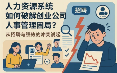 人力资源系统如何破解创业公司人事管理困局？从招聘与绩效的冲突说起