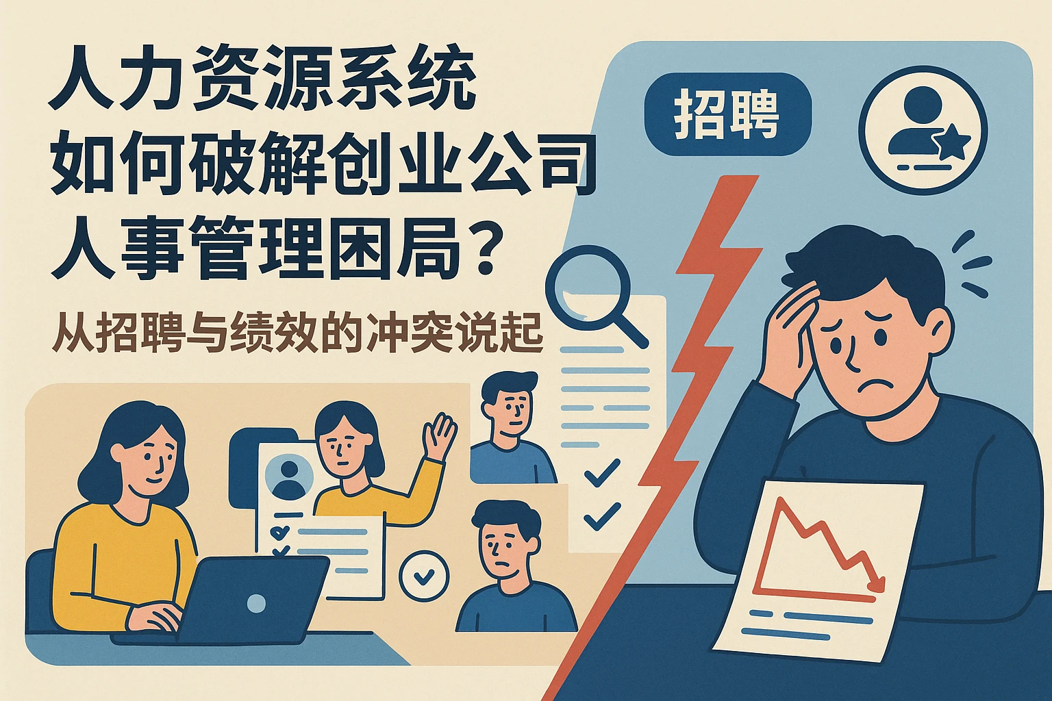 人力资源系统如何破解创业公司人事管理困局？从招聘与绩效的冲突说起