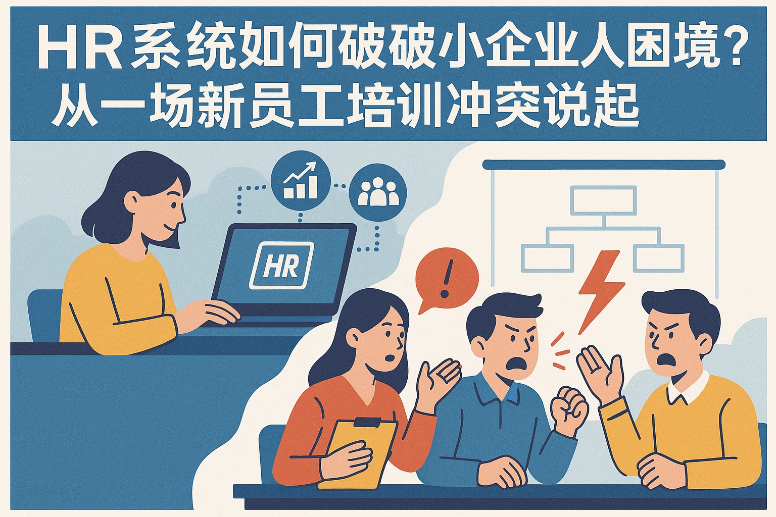 HR系统如何破解小企业人事困境？从一场新员工培训冲突说起