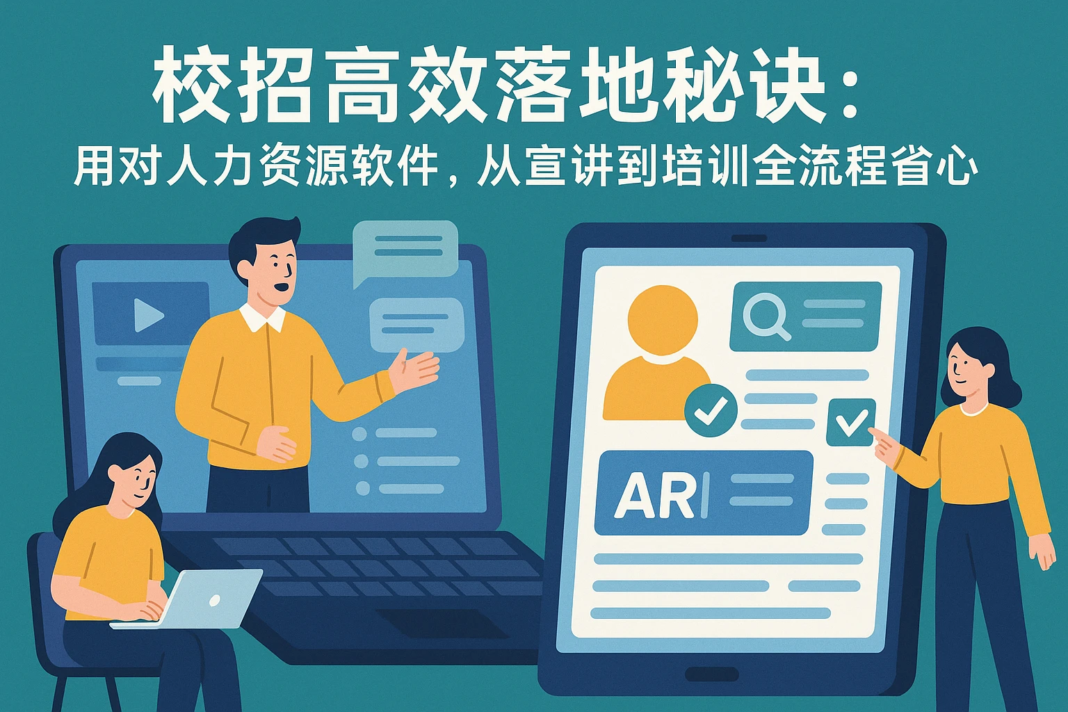 校招高效落地秘诀：用对人力资源软件，从宣讲到培训全流程省心