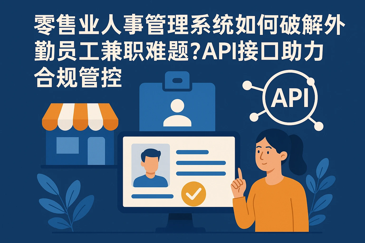 零售业人事管理系统如何破解外勤员工兼职难题？API接口助力合规管控