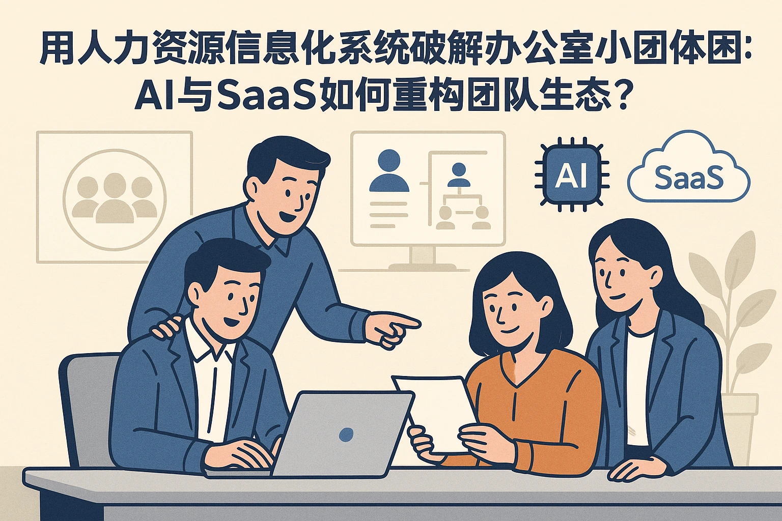用人力资源信息化系统破解办公室小团体困局：AI与SaaS如何重构团队生态？