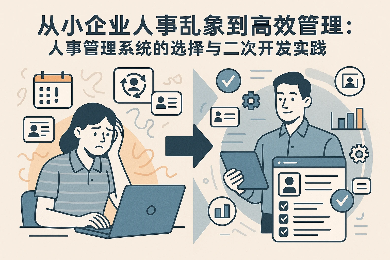 从小企业人事乱象到高效管理：人事管理系统的选择与二次开发实践
