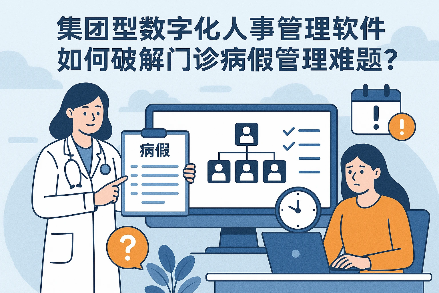 集团型数字化人事管理软件如何破解门诊病假管理难题？