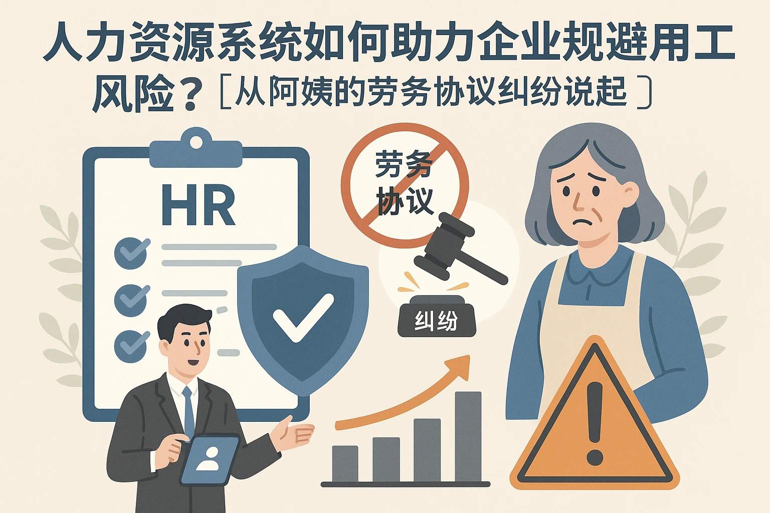 人力资源系统如何助力企业规避用工风险？从阿姨的劳务协议纠纷说起