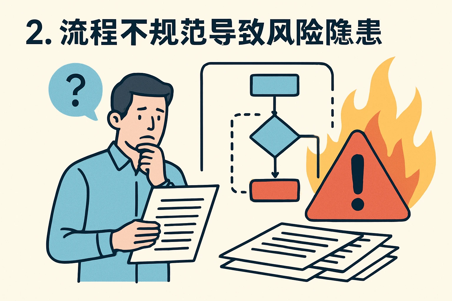 2. 流程不规范导致风险隐患