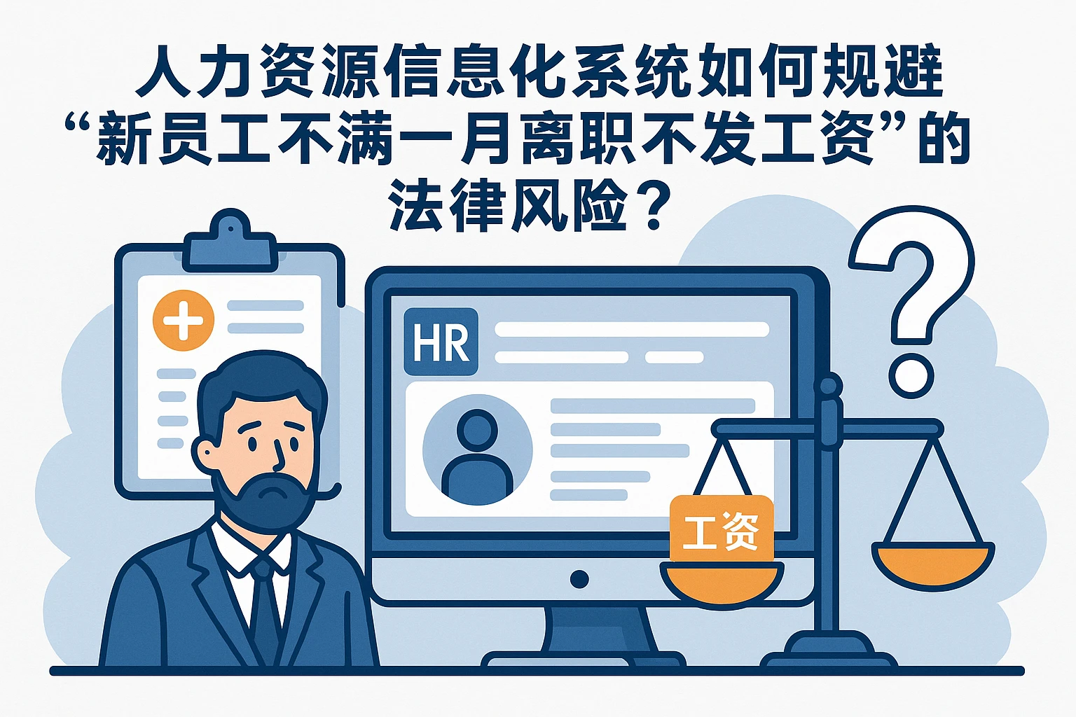人力资源信息化系统如何规避“新员工不满一月离职不发工资”的法律风险？