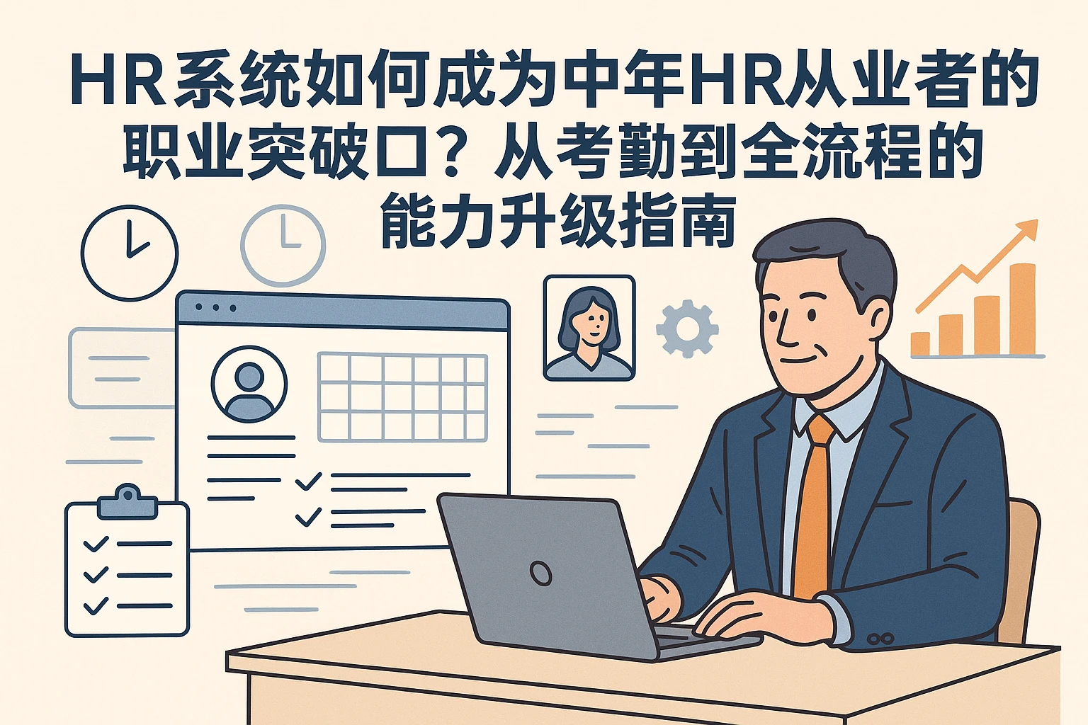 HR系统如何成为中年HR从业者的职业突破口？从考勤到全流程的能力升级指南