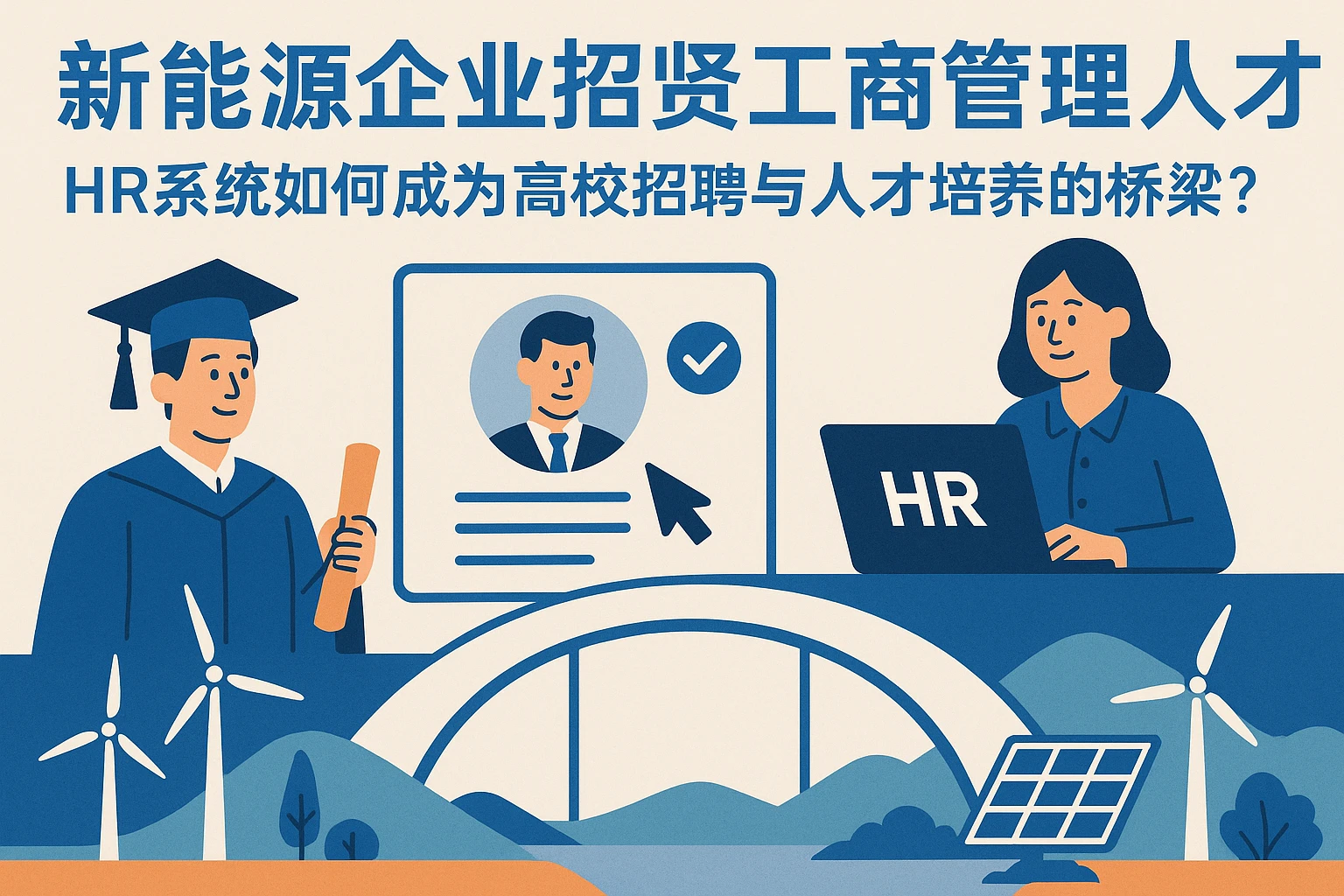 新能源企业招贤工商管理人才：HR系统如何成为高校招聘与人才培养的桥梁？