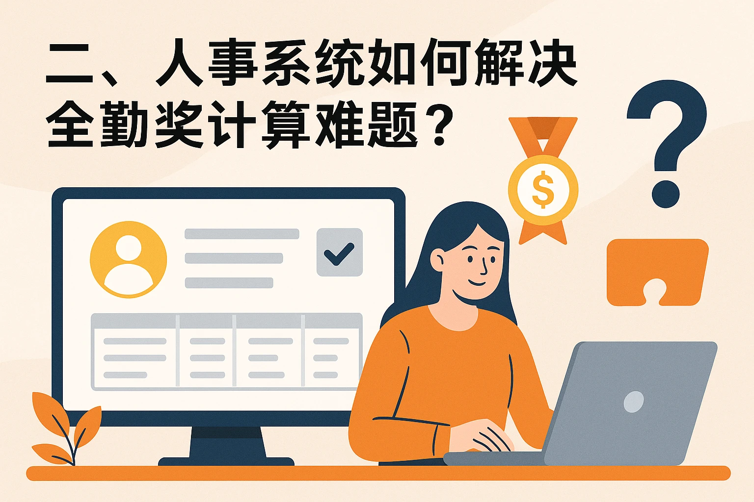 二、人事系统如何解决全勤奖计算难题？