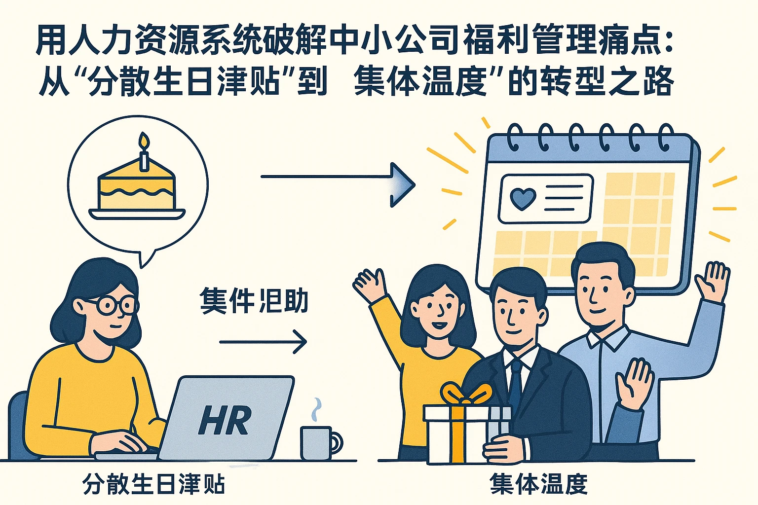 用人力资源系统破解中小公司福利管理痛点：从“分散生日津贴”到“集体温度”的转型之路