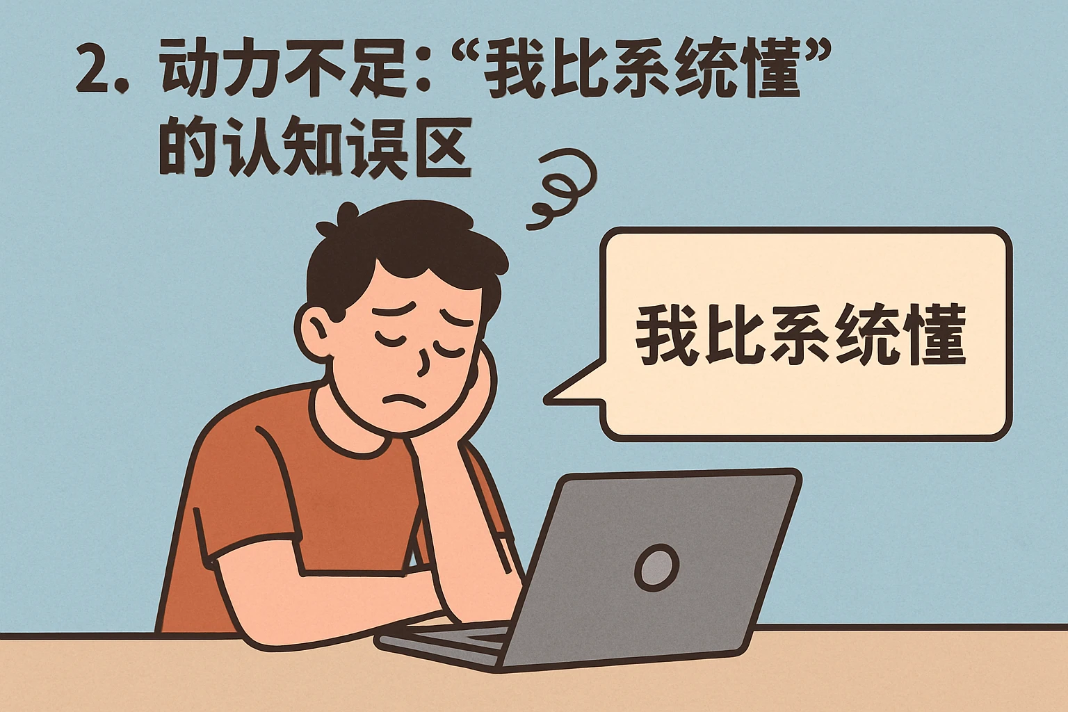 2. 动力不足：“我比系统懂”的认知误区