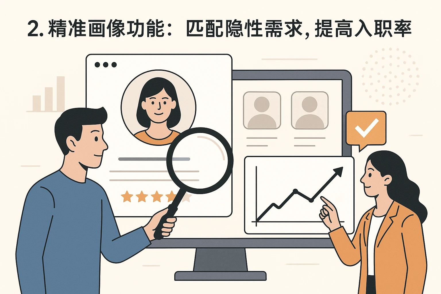 2. 精准画像功能：匹配隐性需求，提高入职率