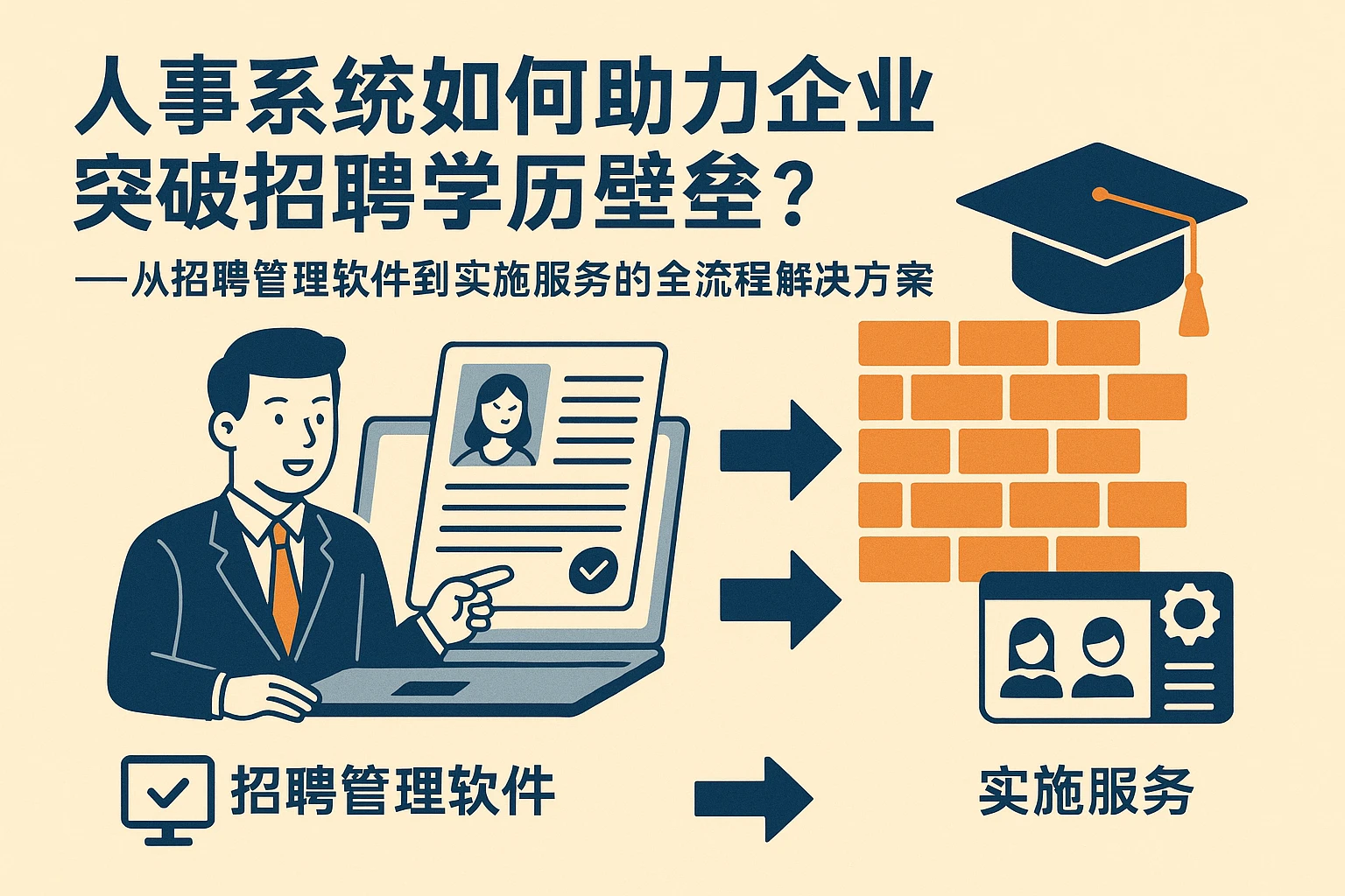 人事系统如何助力企业突破招聘学历壁垒？——从招聘管理软件到实施服务的全流程解决方案