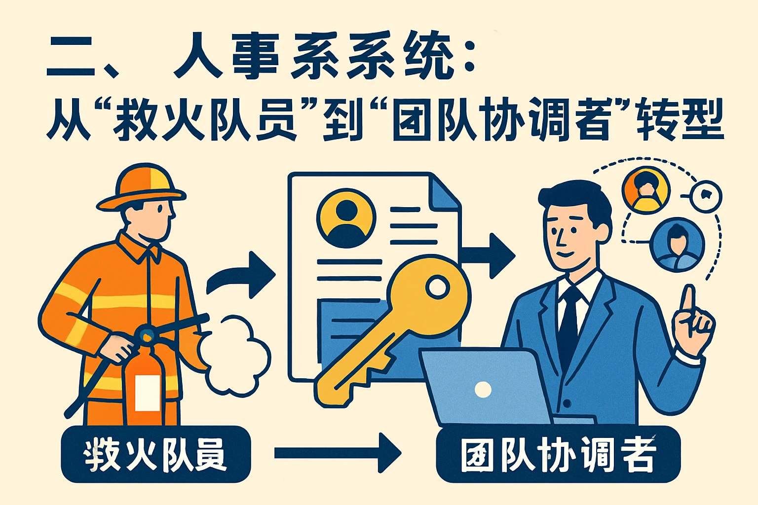 二、人事系统：从“救火队员”到“团队协调者”的转型钥匙