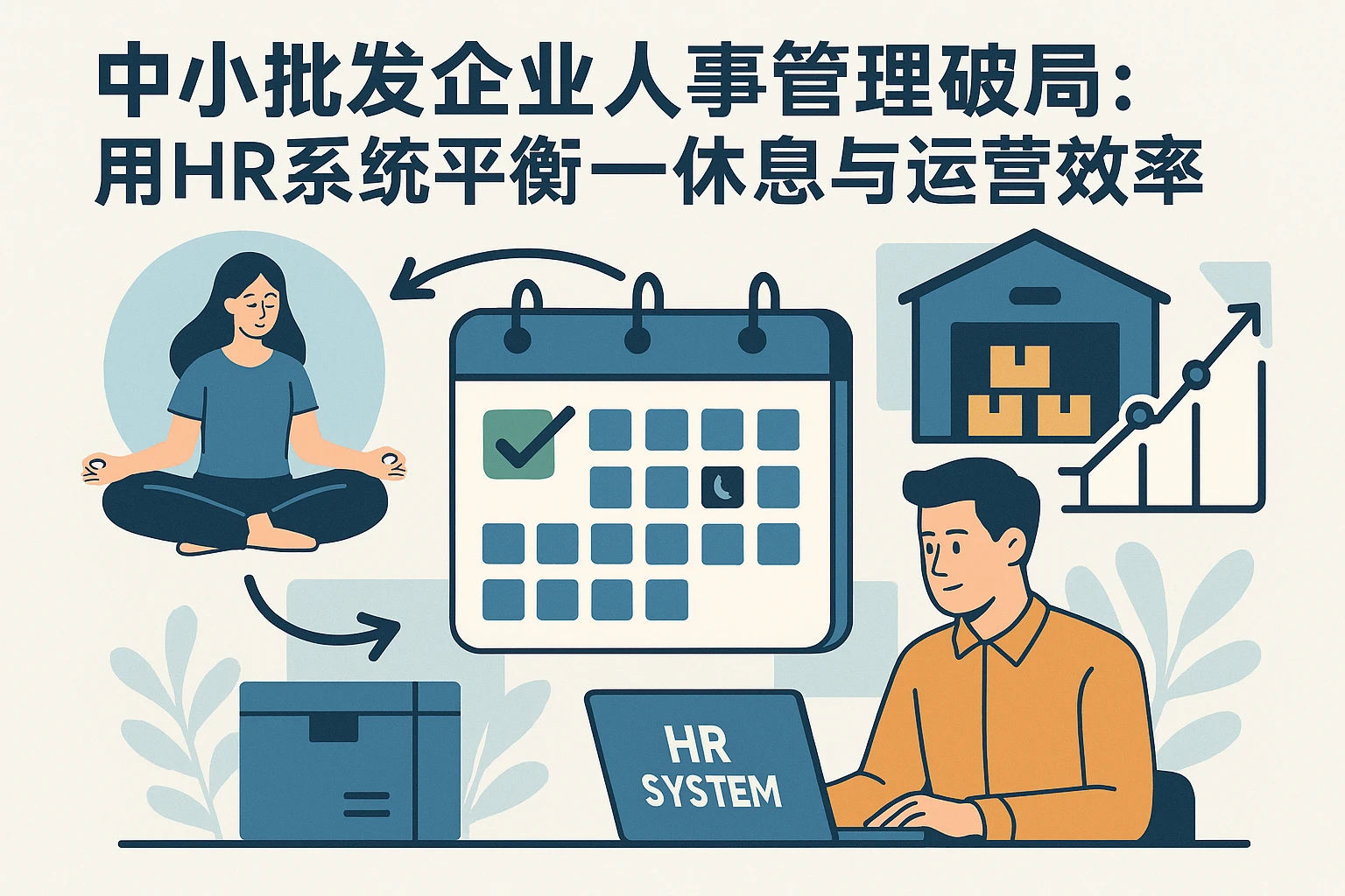 中小批发企业人事管理破局：用HR系统平衡统一休息与运营效率