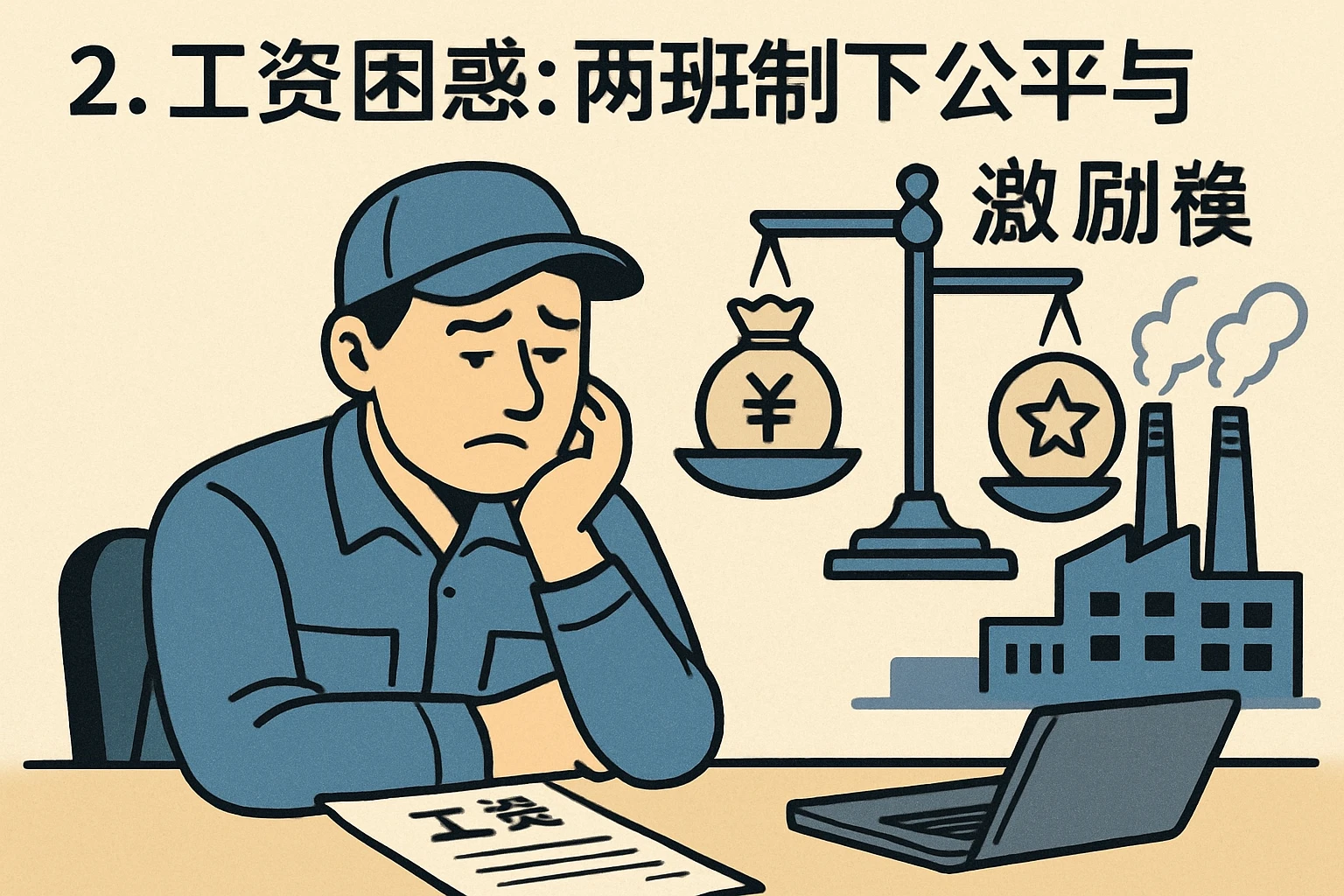 2. 工资困惑：两班制下的公平与激励平衡