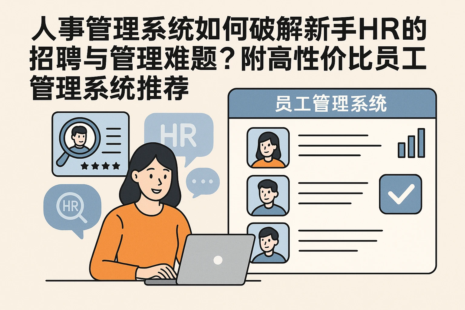 人事管理系统如何破解新手HR的招聘与管理难题？附高性价比员工管理系统推荐