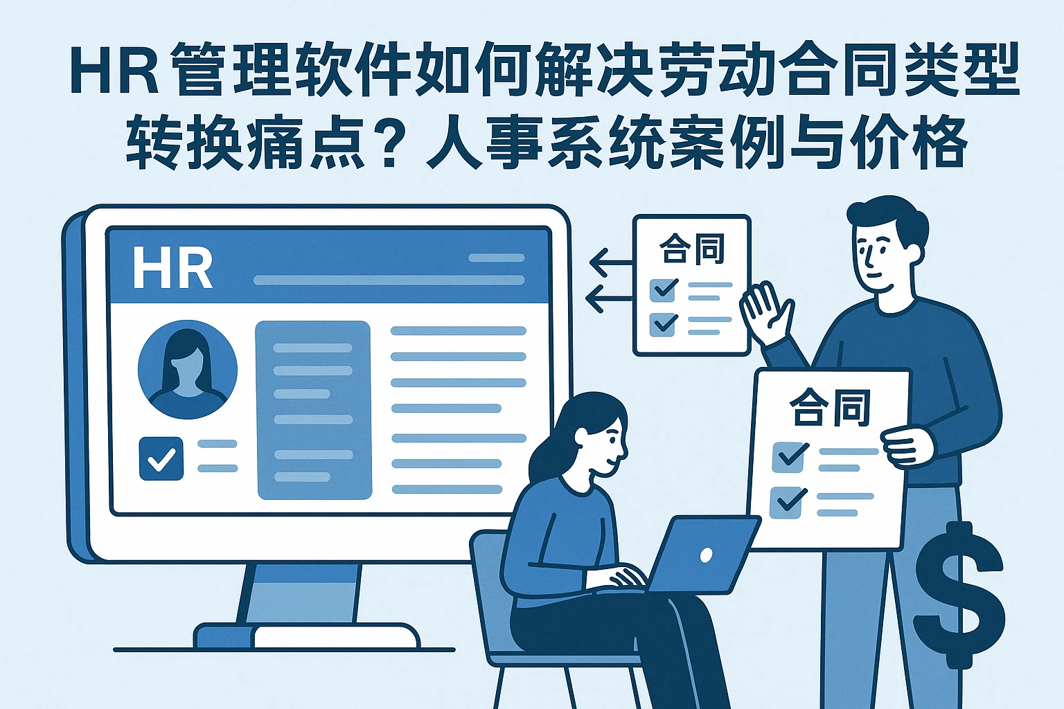 HR管理软件如何解决劳动合同类型转换痛点？人事系统案例与价格解析
