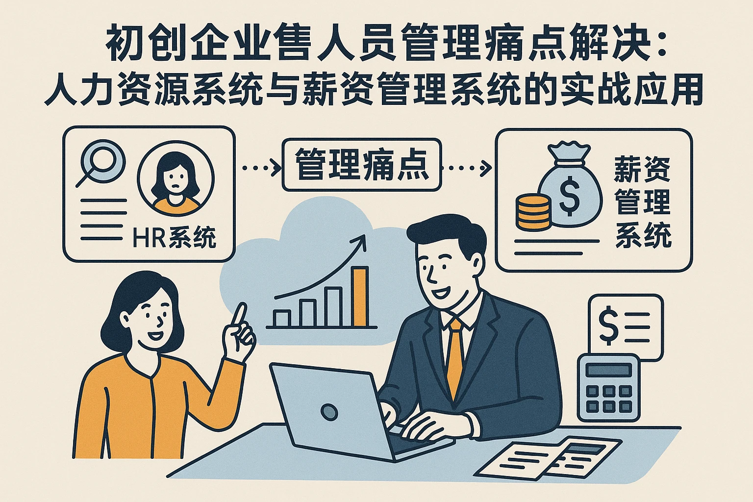 初创企业销售人员管理痛点解决：人力资源系统与薪资管理系统的实战应用